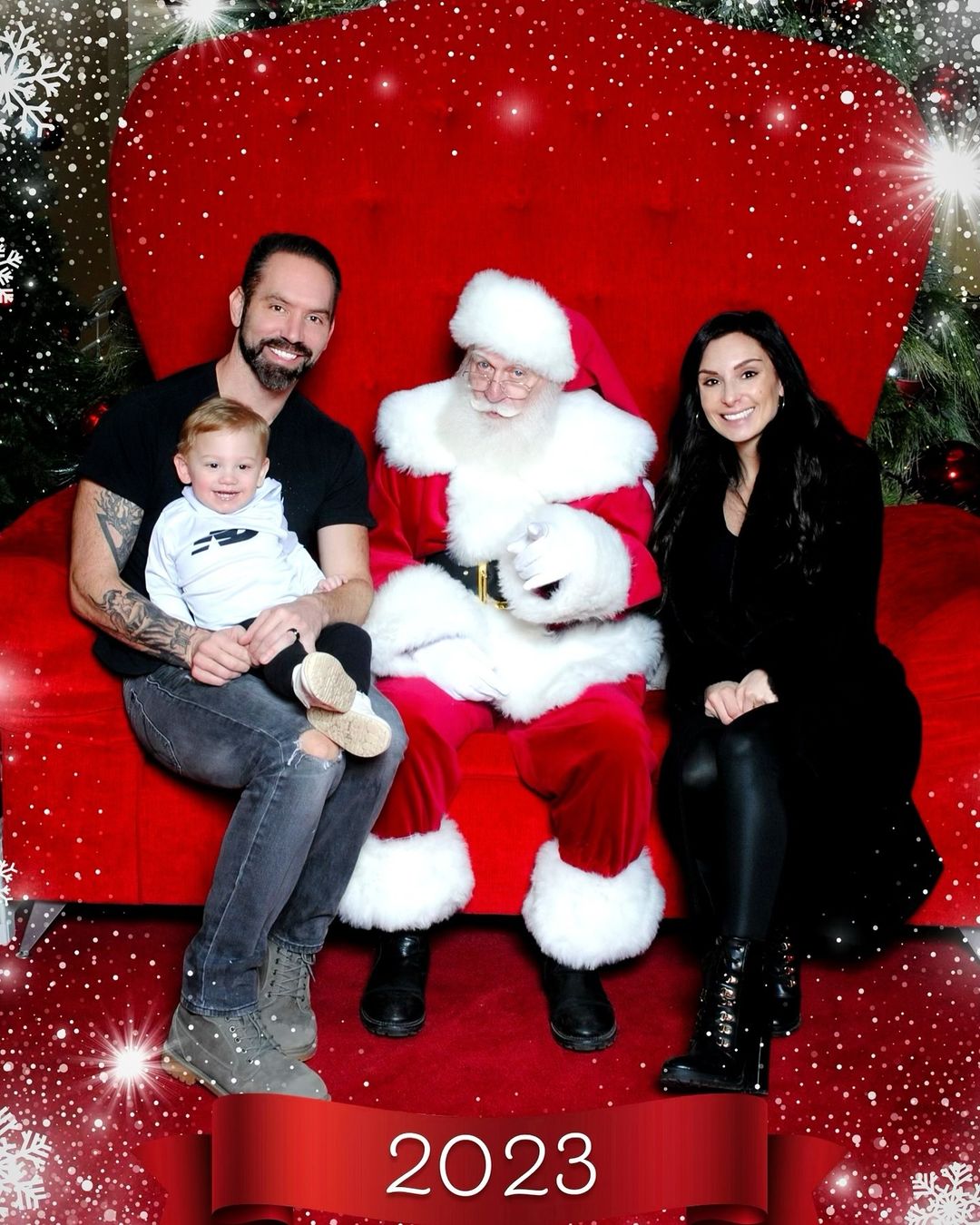 Nick Groff with his wife Tessa and son Luciano. 