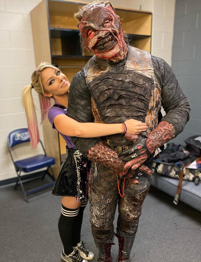 Alexa Bliss with Bray Wyatt as Fiend