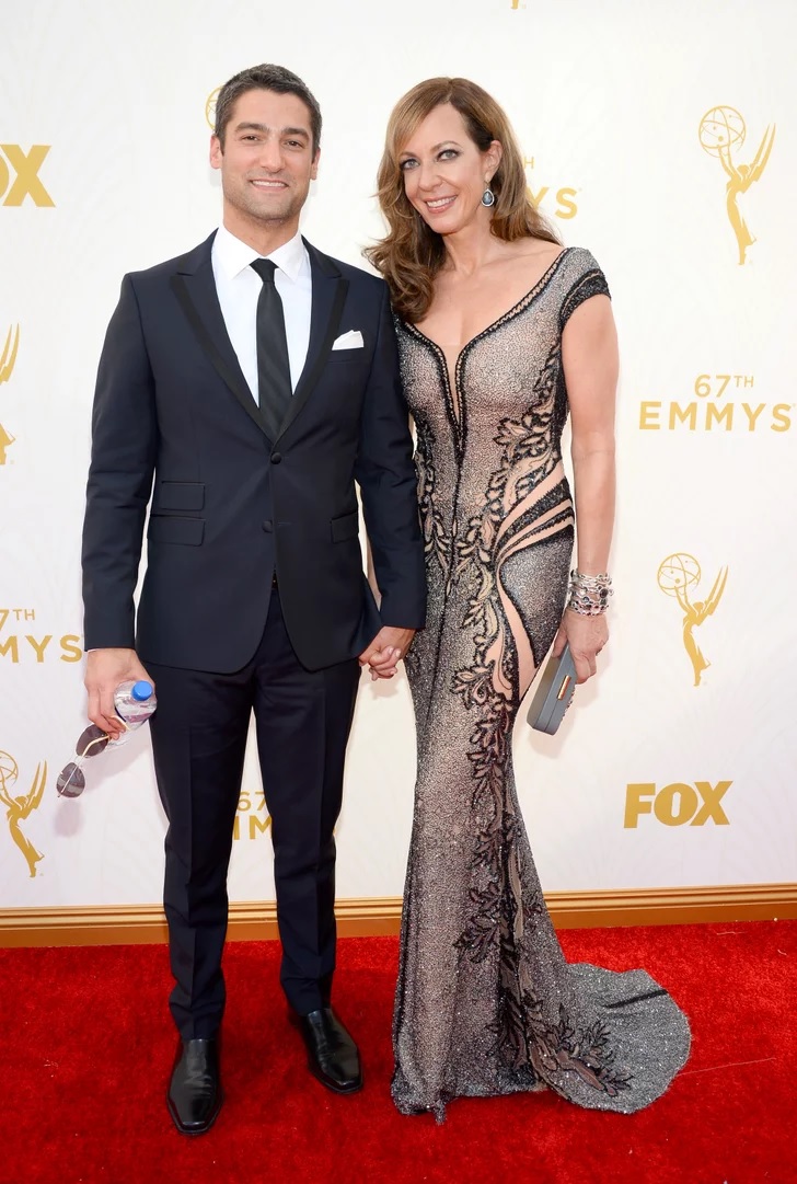 Allison Janney with Philip Joncas at the Emmys