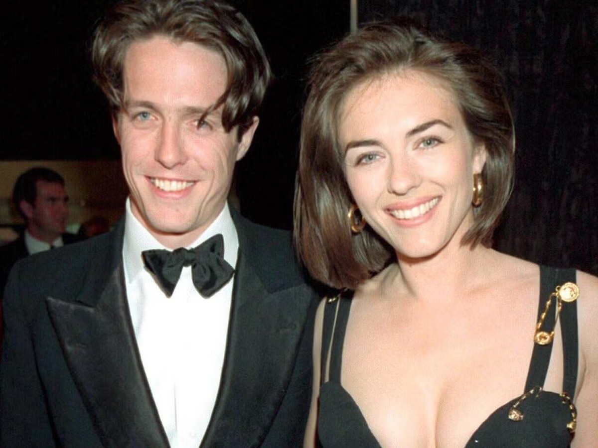 Elizabeth Hurley and Hugh Grant at the 'Four Weddings and a Funeral' premiere in 1994
