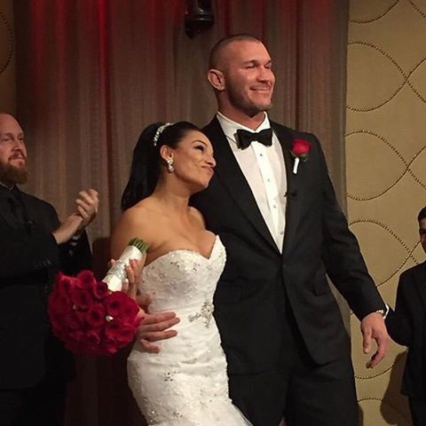 Randy Orton and Kim Orton on their wedding