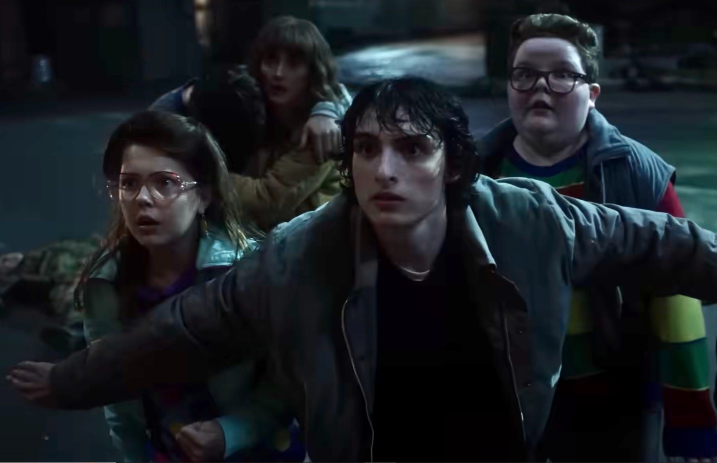 Jake Connelly in a scene alongside other cast members in 'Stranger Things' season 5