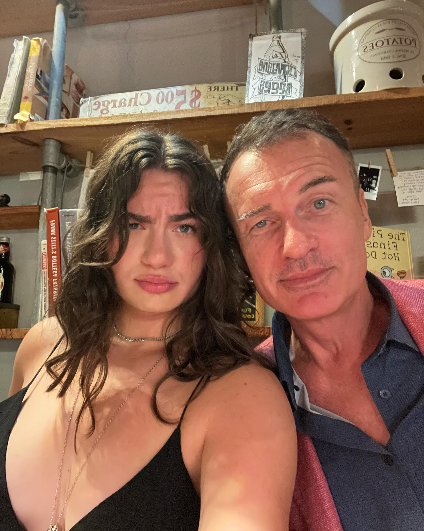 Madison Elizabeth McMahon taking a selfie with her late father Julian McMahon