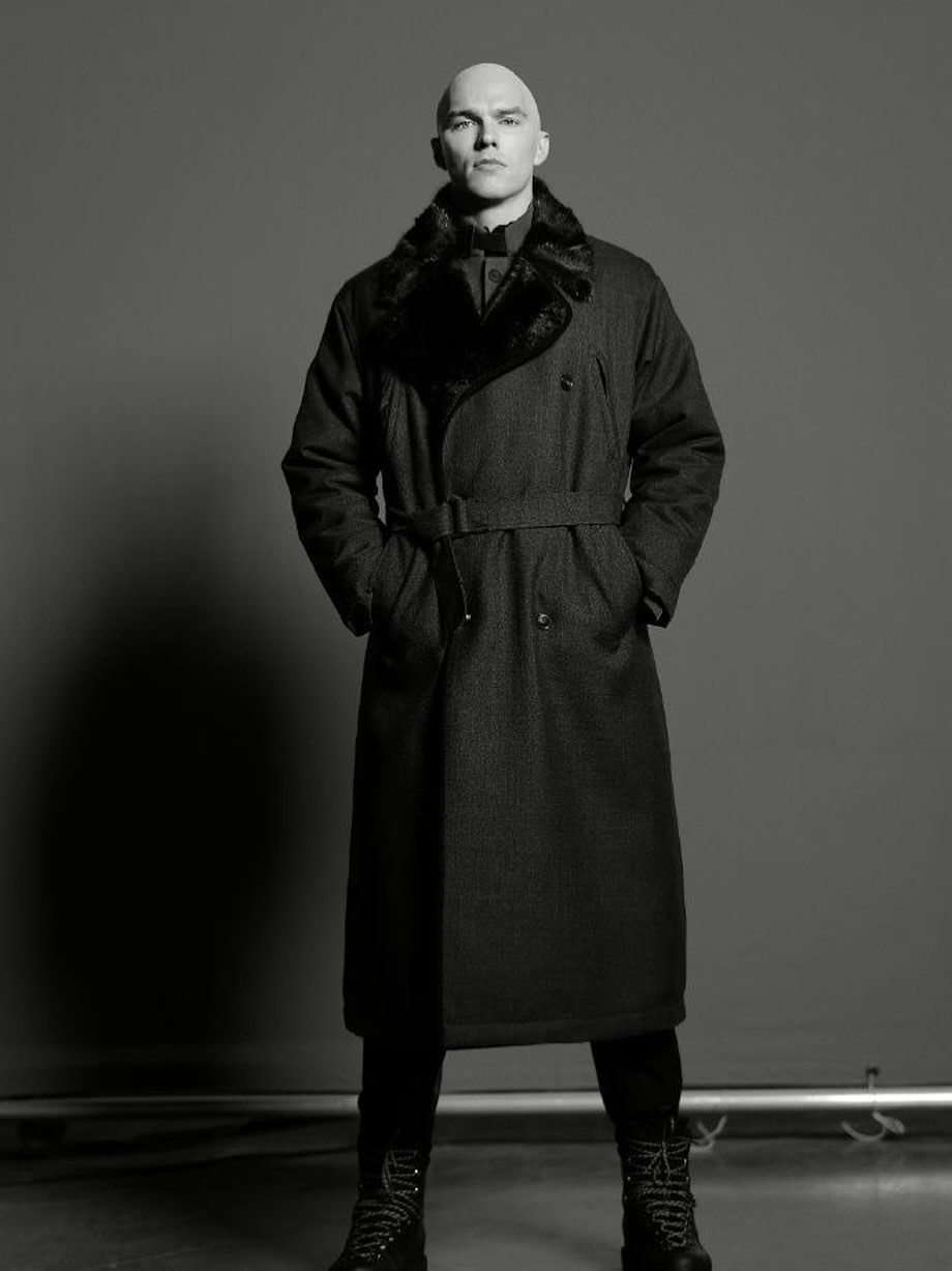 Nicholas Hoult as Lex Luther during a photoshoot