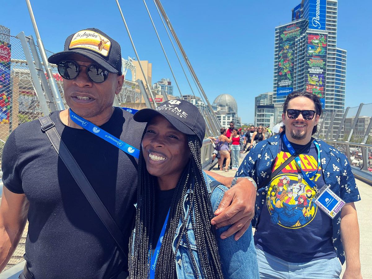 Sherman Augustus reportedly with his daughter and his future son-in-law