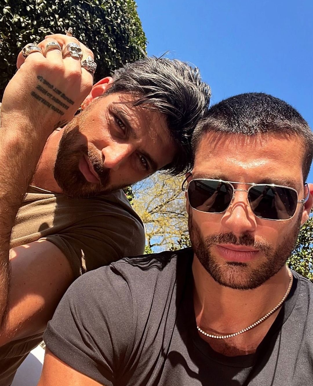 Michele Morrone was rumored to be gay and dating his co-star Simone Susinna