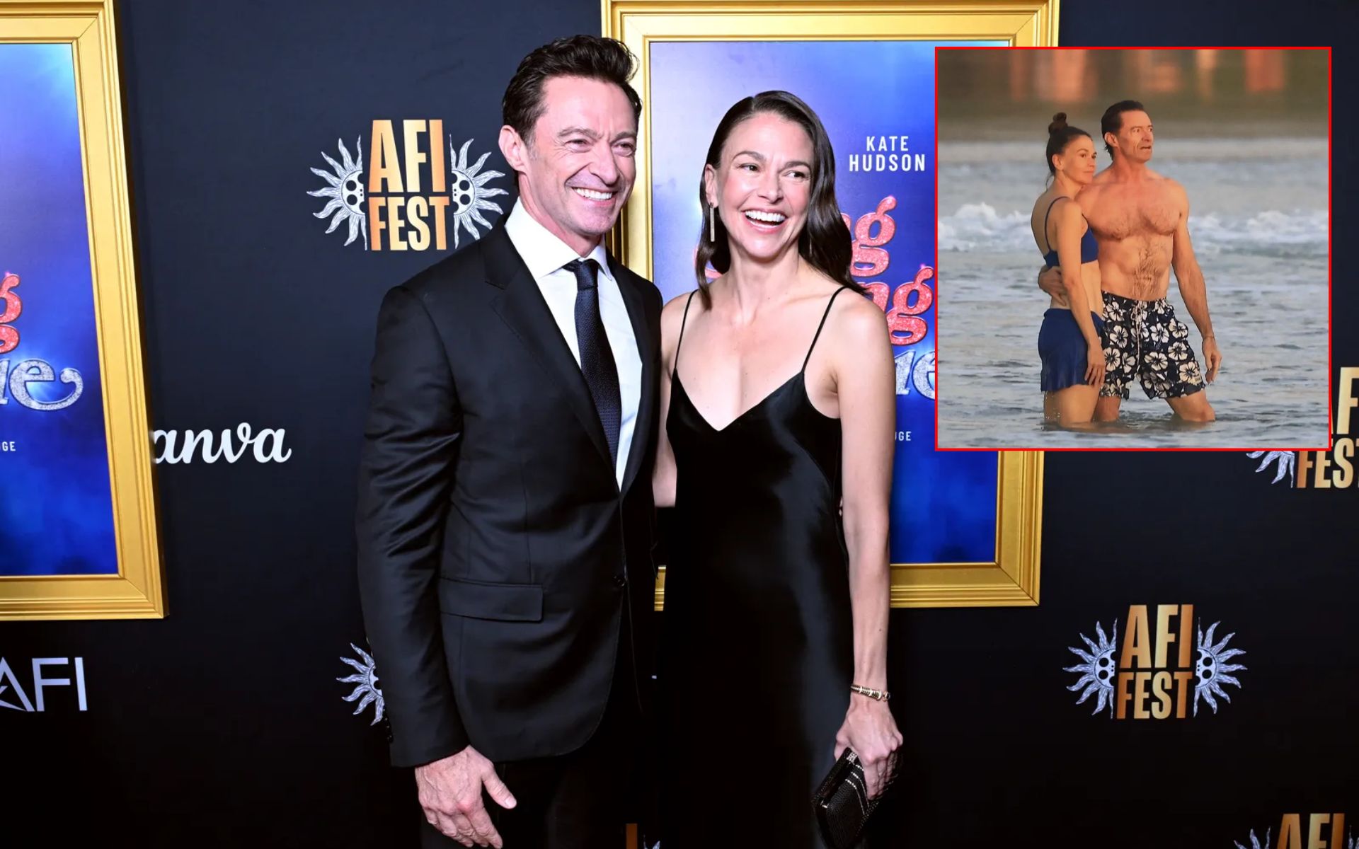 Hugh Jackman and Bikini-Clad Girlfriend Sutton Foster Pack on the PDA in Costa Rica