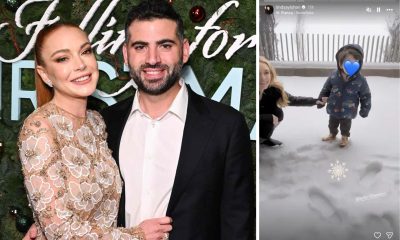 Lindsay Lohan Shares Rare Photo of Son Luai in the Snow